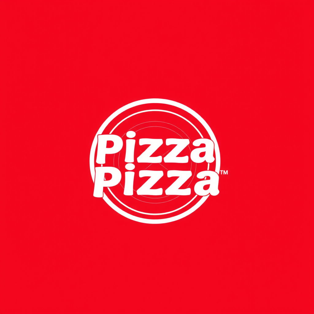 PizzaPizza - Pizza delivery in Canada logo with vibrant red and orange gradient background