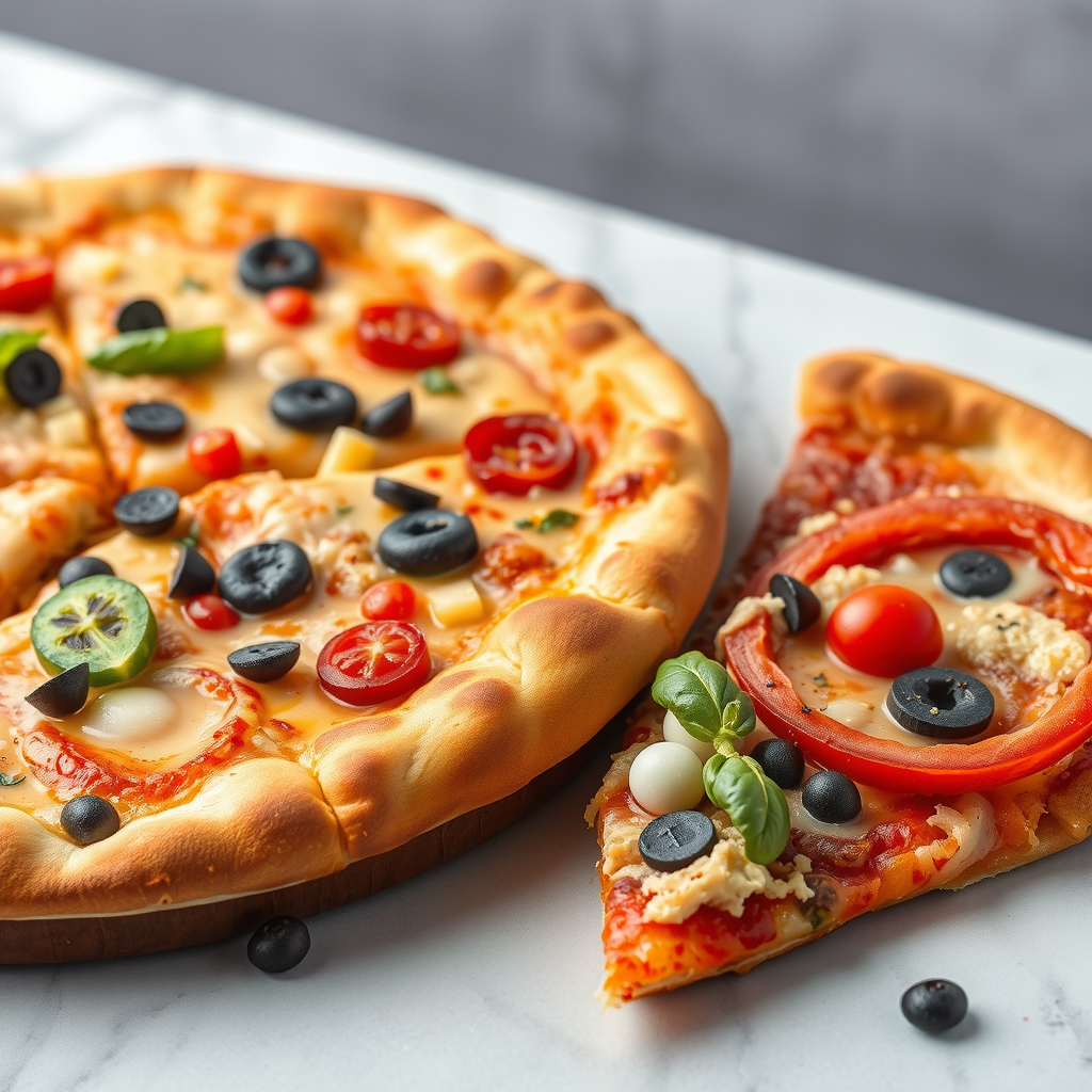 Specialized dietary options including gluten-free, vegan, vegetarian, and allergen-friendly pizza choices for inclusive catering